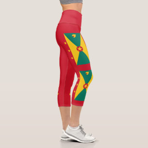 Grenada-Flagge Capri Leggings