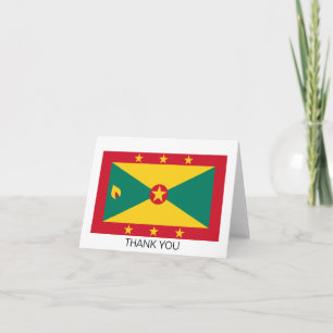 Grenada-Flagge Dankeskarte