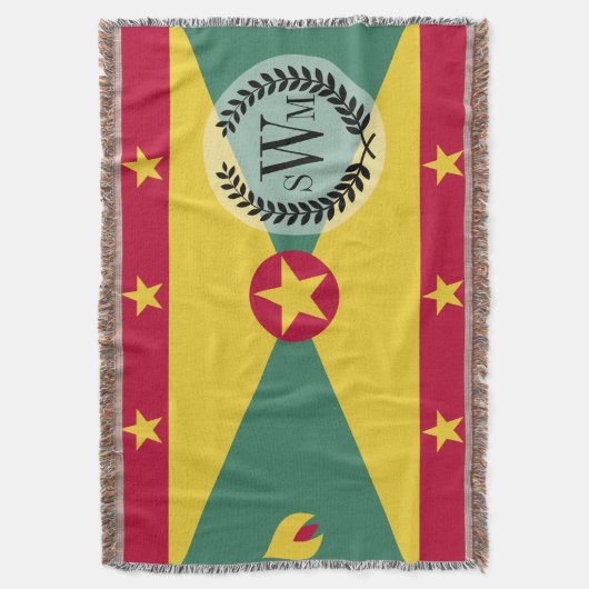 Grenada-Flagge Decke (Vorderseite Vertikal)