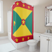 Grenada-Flagge Duschvorhang (Beispiel)