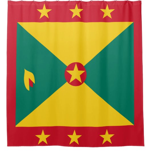 Grenada-Flagge Duschvorhang (Vorderseite)