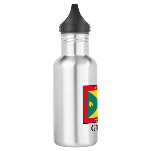 Grenada-Flagge Edelstahlflasche (Links)