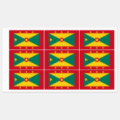 Grenada-Flagge Etiketten (Blatt)