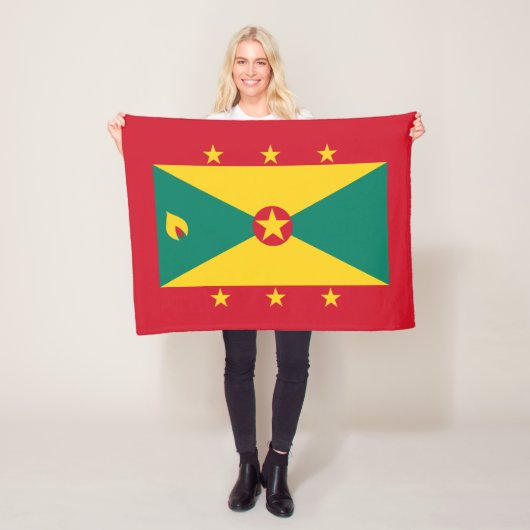 Grenada-Flagge Fleecedecke (Beispiel)
