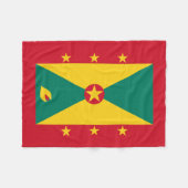 Grenada-Flagge Fleecedecke (Vorderseite (Horizontal))