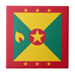 Grenada-Flagge Fliese