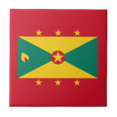 Grenada-Flagge Fliese (Vorderseite)