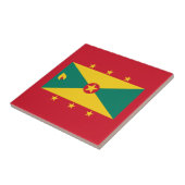 Grenada-Flagge Fliese (Seite)