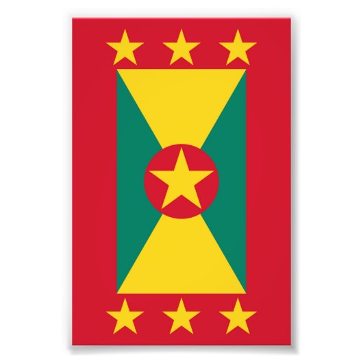 Grenada-Flagge Fotodruck (Vorne)