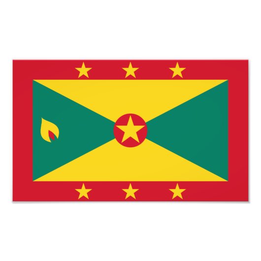 Grenada-Flagge Fotodruck (Vorne)