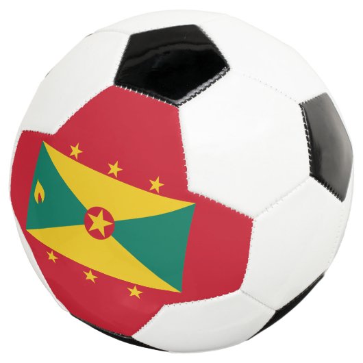 Grenada-Flagge Fußball (Dreiviertel)
