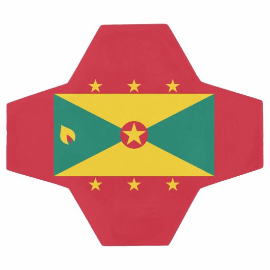 Grenada-Flagge Fußball (Flach)