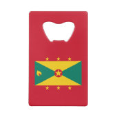 Grenada-Flagge Geldbeutel Flaschenöffner (Rückseite)