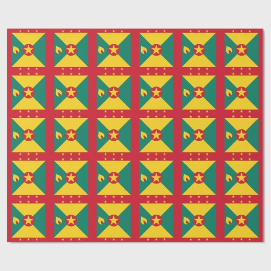 Grenada-Flagge Geschenkpapier (Flach)
