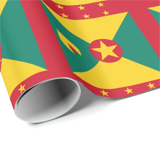 Grenada-Flagge Geschenkpapier (Rolleneckpunkt)