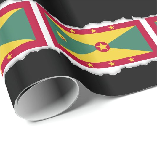Grenada-Flagge Geschenkpapier (Rolleneckpunkt)