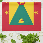 Grenada-Flagge Geschirrtuch (Gefaltet)
