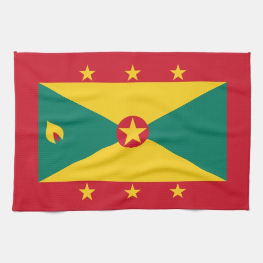 Grenada-Flagge Geschirrtuch (Horizontal)