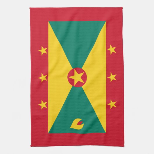 Grenada-Flagge Geschirrtuch (Vertikal)