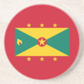 Grenada-Flagge Getränkeuntersetzer (Vorne)