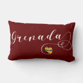 Grenada-Flagge, Grenadierherz Lendenkissen (Rückseite)