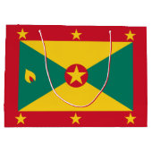 Grenada-Flagge Große Geschenktüte (Rückseite)