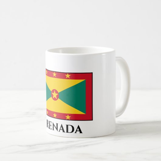 Grenada-Flagge Kaffeetasse (VorderseiteRechts)