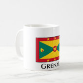 Grenada-Flagge Kaffeetasse (Vorderseite Links)
