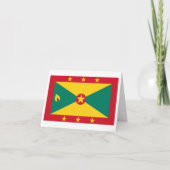 Grenada-Flagge Karte (Vorderseite)