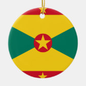 Grenada-Flagge Keramik Ornament (Vorne)