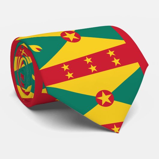 Grenada-Flagge Krawatte (Gerollt)