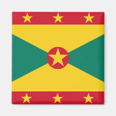 Grenada-Flagge Magnet (Vorne)