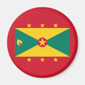 Grenada-Flagge Magnet (Vorne)