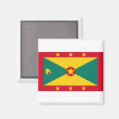 Grenada-Flagge Magnet (Vorderseite/Rückseite)