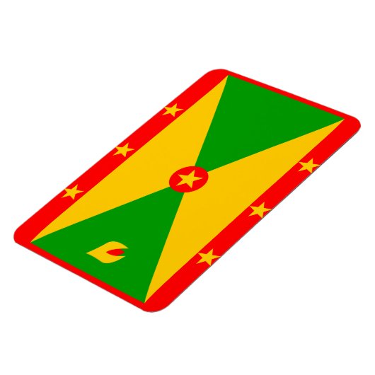 Grenada-Flagge Magnet (Linke Seite)