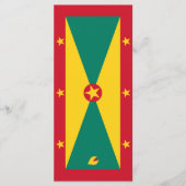Grenada-Flagge Menükarte (Vorderseite)
