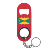 Grenada-Flagge Mini Flaschenöffner (Rückseite)