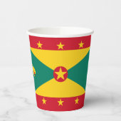 Grenada-Flagge Pappbecher (Links)