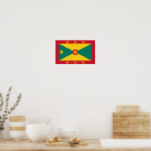 Grenada-Flagge Poster (Küche)