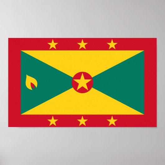 Grenada-Flagge Poster (Vorne)