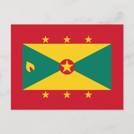 Grenada-Flagge Postkarte (Vorderseite)