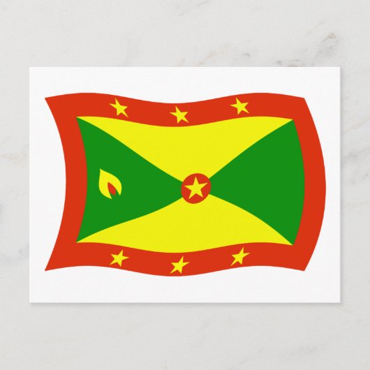 Grenada-Flagge Postkarte (Vorderseite)