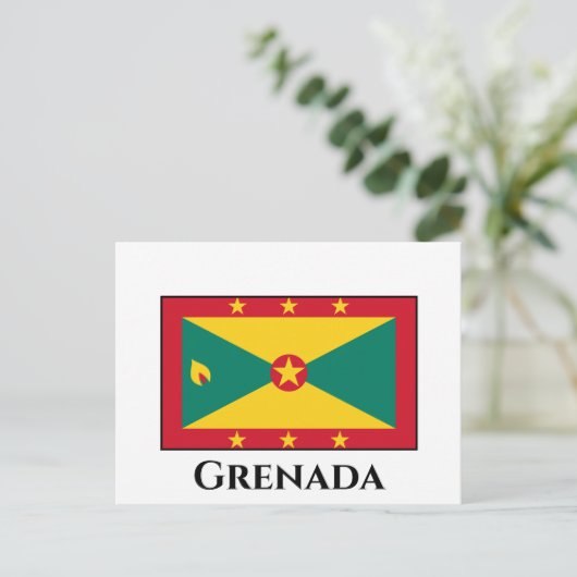 Grenada-Flagge Postkarte (Stehend Vorderseite)