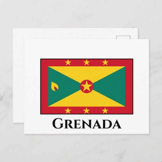 Grenada-Flagge Postkarte (Vorne/Hinten)