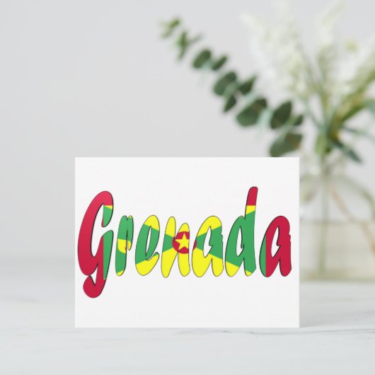 Grenada-Flagge Postkarte (Stehend Vorderseite)