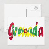 Grenada-Flagge Postkarte (Vorne/Hinten)