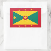 Grenada-Flagge Rechteckiger Aufkleber (Tasche)