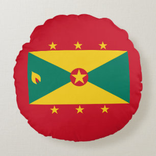 Grenada-Flagge Rundes Kissen