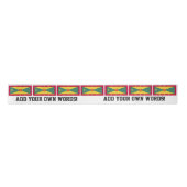 Grenada-Flagge Satinband (Vorderseite)