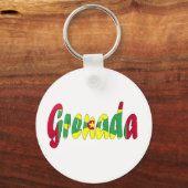 Grenada-Flagge Schlüsselanhänger (Vorderseite)